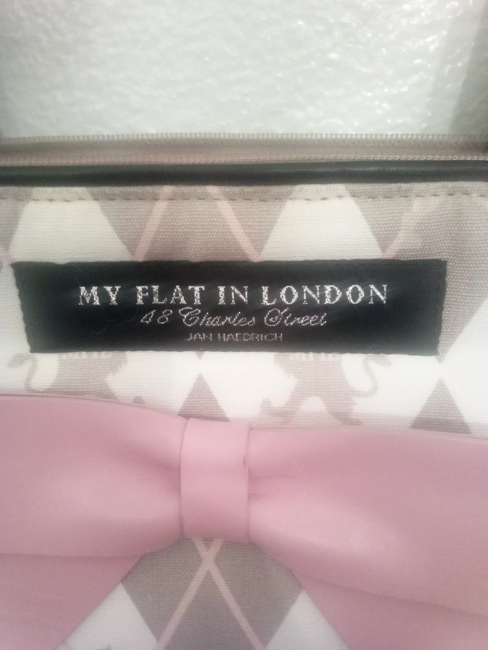 My Flat in London argyle diaper bag created by designer Jan Haedrich